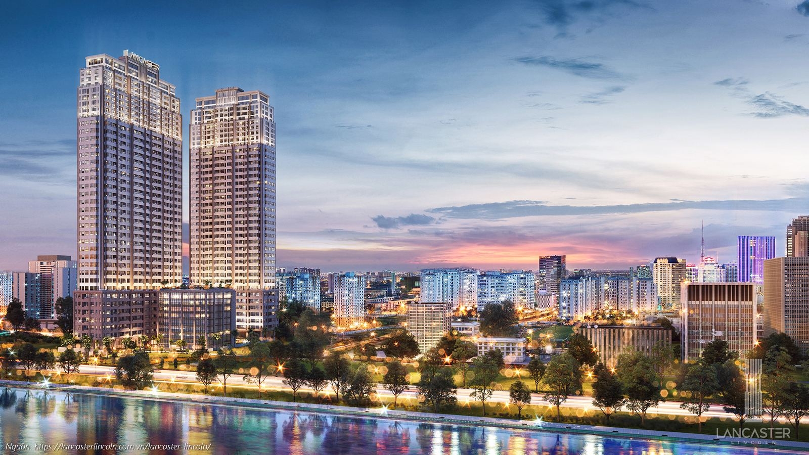 Phối cảnh tổng thể dự án căn hộ chung cư Lancaster Lincoln