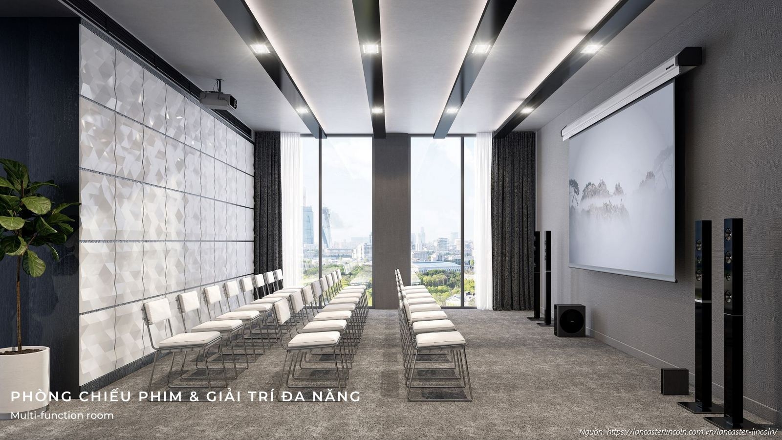 Phòng chiếu phim và giải trí đa năng - Tiện ích nội khu dự án Lancaster Lincoln Quận 4