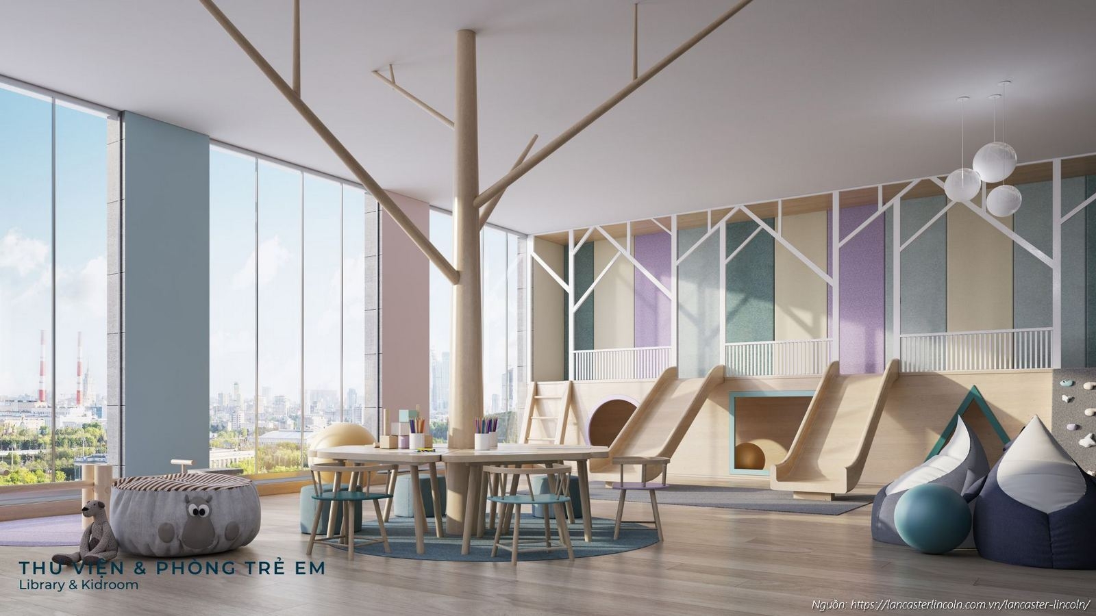 Thư viện và Phòng trẻ em - Tiện ích nội khu dự án Lancaster Lincoln Quận 4