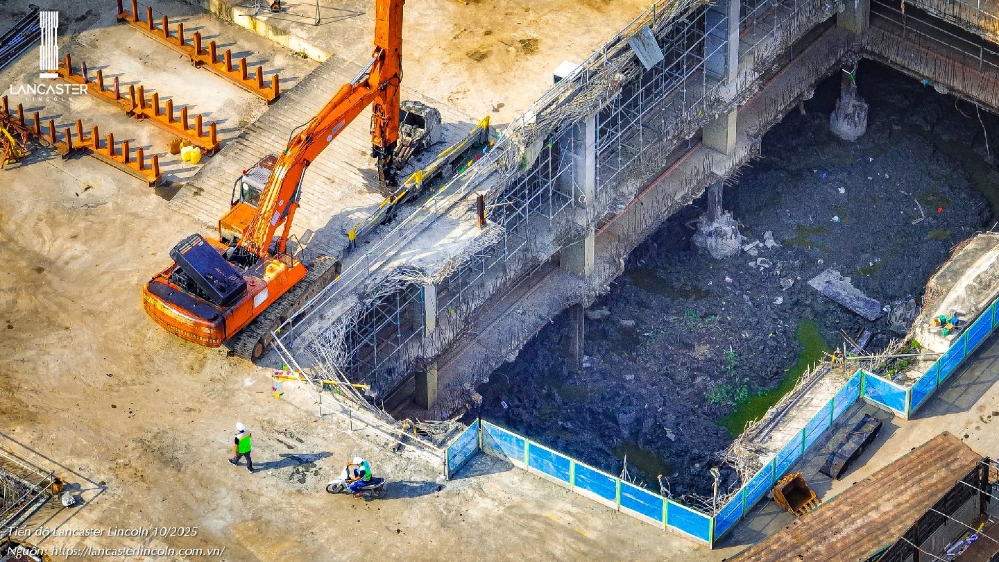 Tiến độ Xây Dựng Căn Hộ Chung Cư Lancaster Lincoln 10/2025