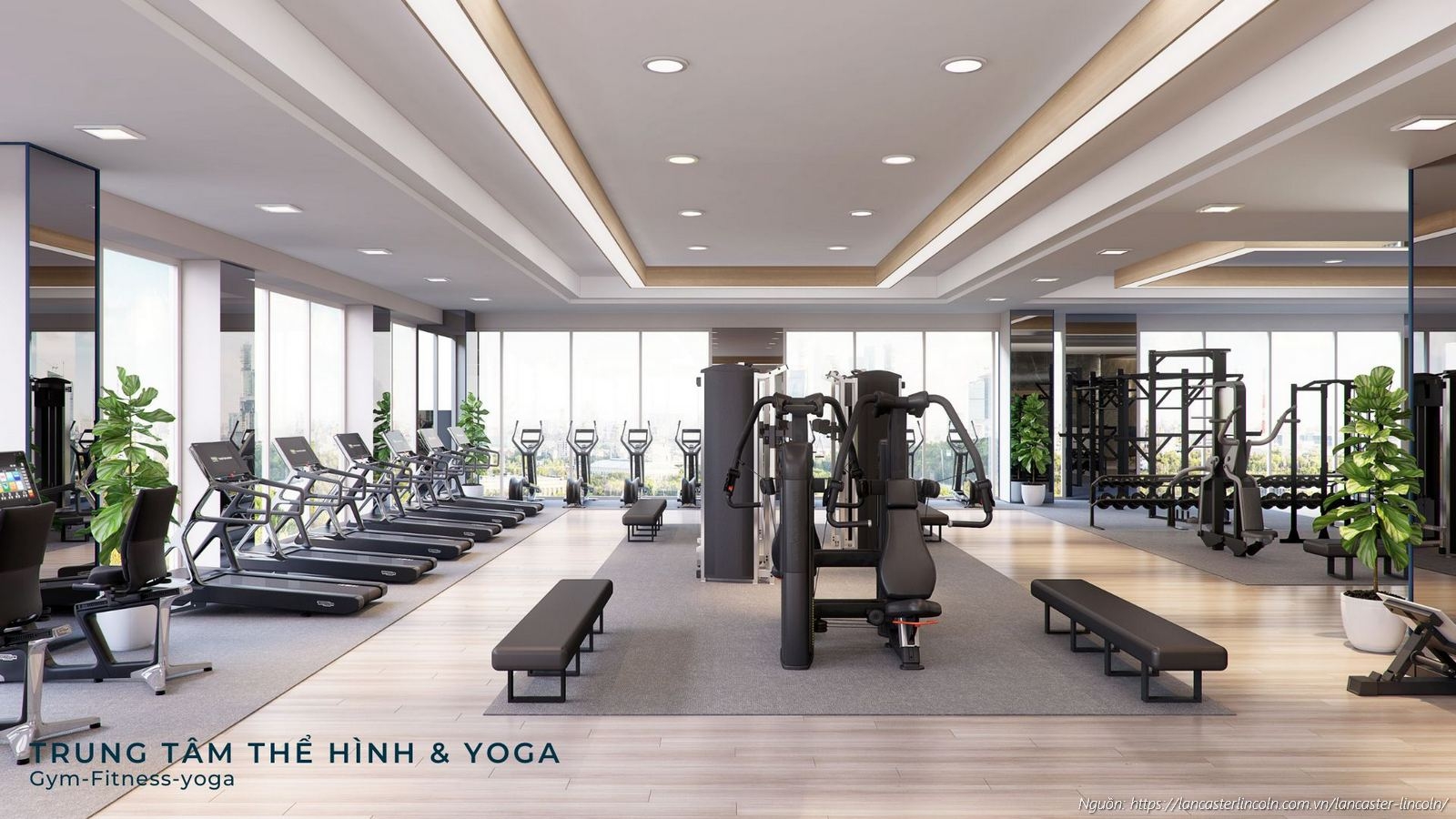 Trung tâm thể hình Gym và Yoga - Tiện ích nội khu dự án Lancaster Lincoln Quận 4