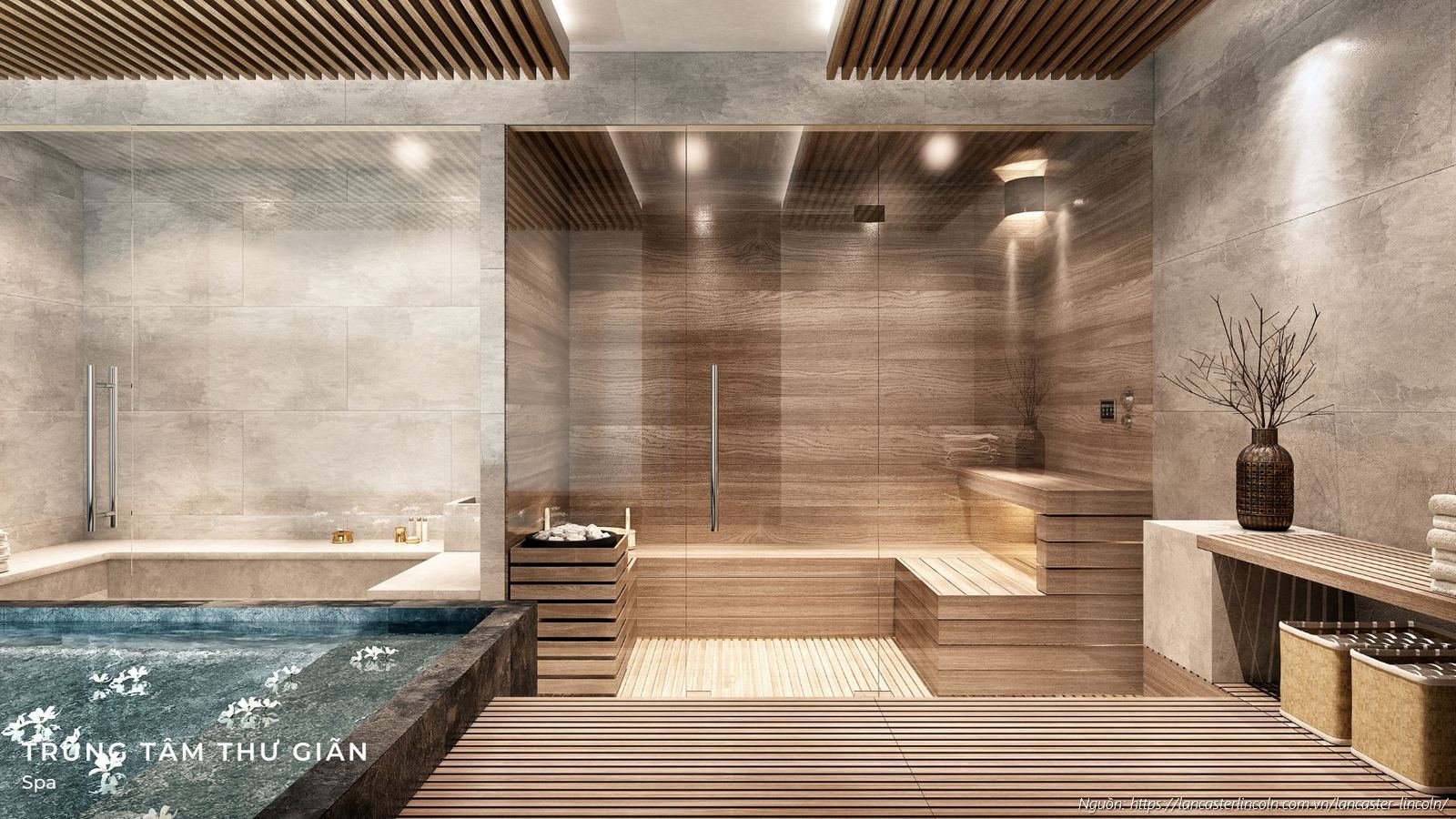 Trung tâm thư giãn Spa và Jacuzzi - Tiện ích nội khu dự án Lancaster Lincoln Quận 4