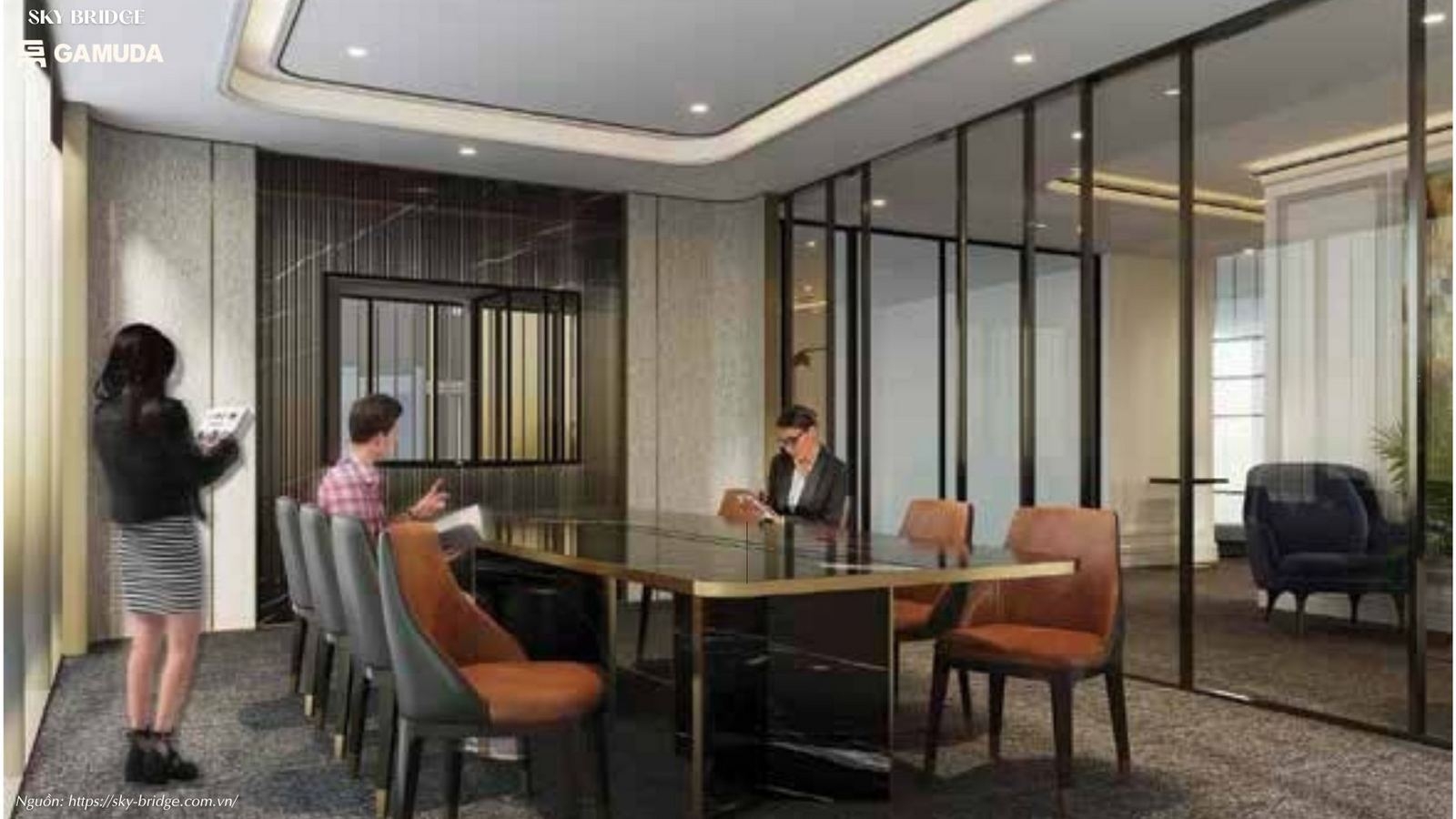 Phòng đọc sách thư viện yên tĩnh dự án chung cư SkyBridge By Gamuda Land