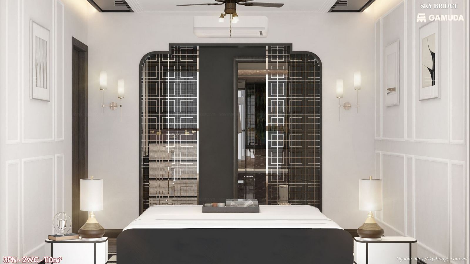 Nhà Mẫu Sky Bridge Gamuda Land Diện Tích 110m² (3pn 2wc).