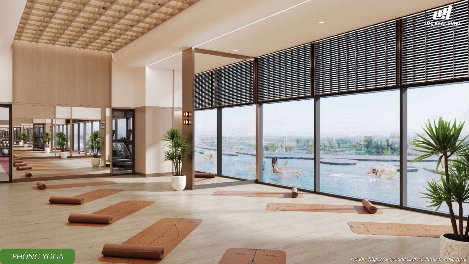Phòng yoga thiền dự án căn hộ chung cư Vlasta Premier Quận 7